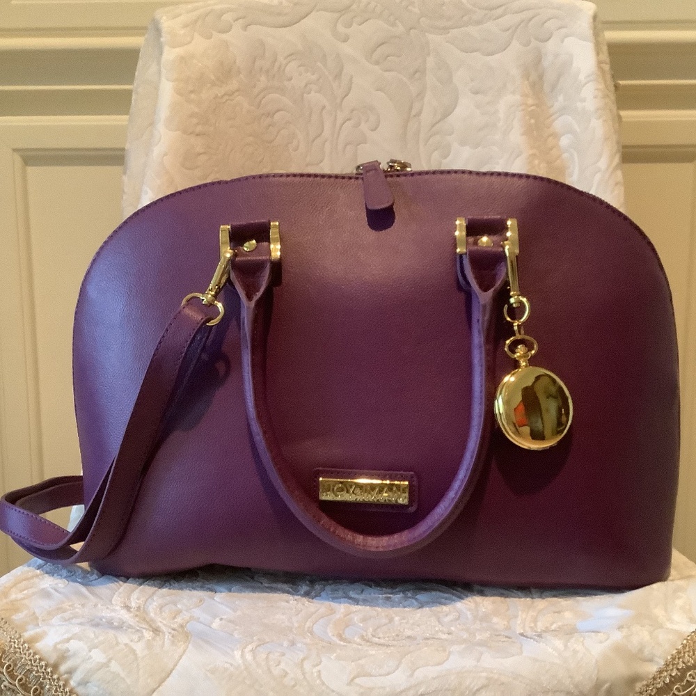 Joy Purple Leather Purse